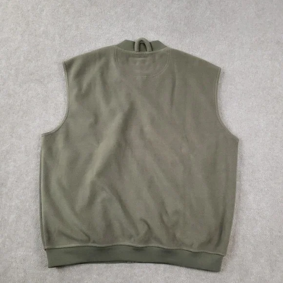 Boyt Harness Company Vest Men 2XL Green Fleece Full Zip Shoulder Patch‎ Shooting
